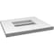 Ekena Millwork Vertical Surface Mount PVC Gable Vent: Functional, w/ 3-1/2"W x 1"P Standard Frame, 14"W x 12"H GVPVE14X1201SF - alternate 4